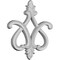 Ekena Millwork 9 7/8"W x 11 7/8"H x 1 7/8"P Fleur de Lis Onlay ONL09X11X01FL - alternate 4